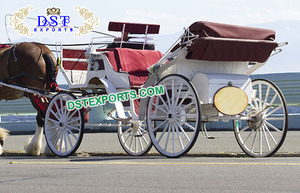 Ru Horse — chariot à tambour fixe, ouvert, noir Victoria Horse, cavalier indiens, Buggy, pour mariage - Product Image 5