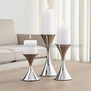 Soporte de vela Chapado en plata para decoración del hogar - Product Image 3