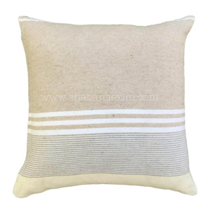 Fundas De Almohada a rayas tejidas a mano ecológicas para sala de estar funda de cojín de algodón para decoración del hogar de la India - Product Image 4