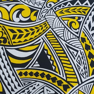 Tela textil con estampado, diseño de tatuaje polinesiano 100% algodón para ropa de cama y decoración del hogar - Product Image 4