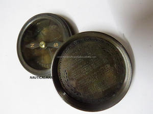 Viking Jack Sparrow 2-Piratas del Caribe Brújula de latón antiguo con hermosa Funda de cuero Brújula de bolsillo Regalo - Product Image 4