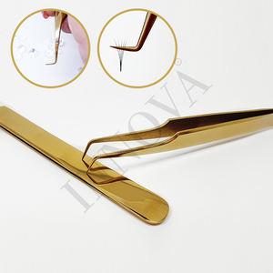 Boîtier magnétique pour pince à épiler 3D + Volume Application Angle de 90 degrés Pointe pointue en acier inoxydable - Product Image 2