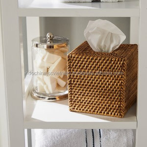 Carré boite à mouchoirs en rotin - Product Image 6