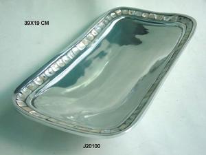 Cuenco cuadrado de aluminio fundido pulido con espejo de Venta caliente con mosaico de cuenco de servicio de metal nácar a precio al por mayor - Product Image 6