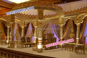 Mandalas de boda de estilo tradicional indio, mandalas de boda de fibra de estilo real, Jodha Akbar - Product Image 2