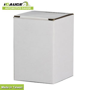 Medidor de tanque de coche clásico Vintage blanco mecánico de alta precisión de 52mm, indicador de nivel de combustible, borde cromado, aguja roja, lente de cristal convexa - Product Image 4