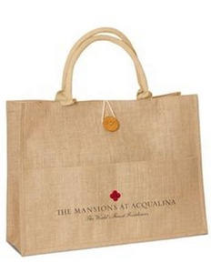 Sac de transport en jute écologique avec poignée en corde, sac fourre-tout personnalisé imprimé pour l'épicerie, l'emballage de cadeaux, la vente au détail, la promotion textile - Product Image 6