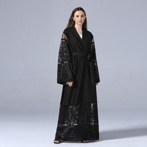 Bata hueca de encaje para adultos, musulmana, turca, Abaya de dubái - Product Image 4