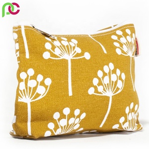 Bolsa de regalo de maquillaje de lona cosmética de moda ecológica de alta calidad Manija de cremallera amigable para viajes Oferta del fabricante-Maquillaje a granel - Product Image 3