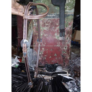 WANT TO SELL Western genuine leather horse headstall COLOR <b>BROWN</b> BLACK <b>TAN</b> IN DOLLAR 8 full cob Shetland - Product Image 2