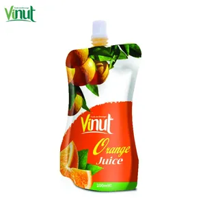 100ml VINUT Orange juice Drinks pouches ODM OEM service from Viet Nam