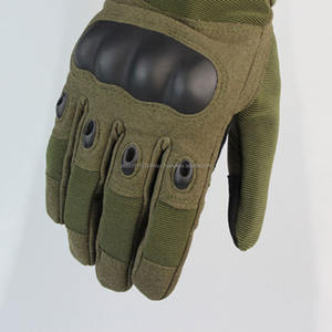 Guantes tácticos de dedo completo, Color verde, nudillos duros, transpirables, para pantalla táctil, con logotipo personalizado - Product Image 2