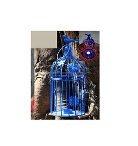 ที่วางเทียนทีไลท์แบบแขวนที่วางเทียนงานตัดเหล็กงานกลางแจ้งบ้านนกสีขาว - Product Image 5