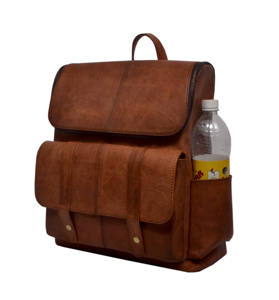 100% bolso de cuero genuino de Color marrón hecho a mano elegante mochila para mujer regalo para su mochila de viaje de negocios mochila para el trabajo - Product Image 2