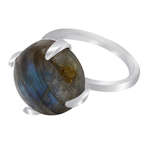 Spectacular <b>Labradorite</b> Gemstone 925 Sterling Silver <b>Ring</b> Jewelry With Silver Plated Fashionable <b>Ring</b> For Wedding Gift Parties. - Product Image 2