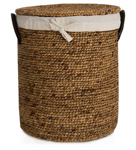 Handmade Custom Size Water Hyacinth <b>Basket</b> From Vietnam Wholesale Bamboo Storage <b>Basket</b> for <b>Food</b> Storage - Product Image 1