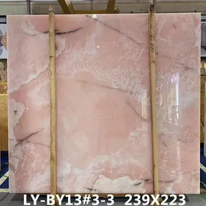 Beautiful Pink Onyx Slab Pink Onyx Marble Countertop
