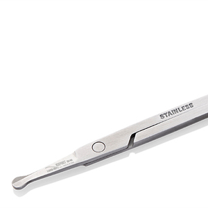 NGHIA Superb Eyebrow Tweezer ES-04 Stainless Steel Grey Finished 89mm Length Made in Vietnam Export Brand - Product Image 1