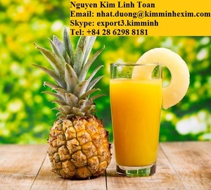 Concentré d'ananas congelé concentré de jus de fruits 100% pur 60 Brix 80L emballage de tambour 200kg - Product Image 1