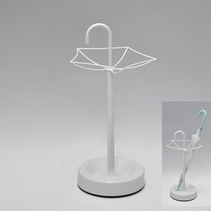 Support de parapluie pliable à neuf trous, finition chromée - Product Image 4