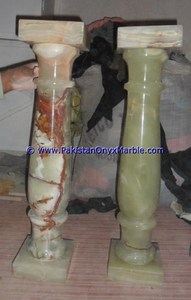 Colección de balaustradas Onyx Barandilla recta curvada de piedra verde/blanca para barandillas de pared de cubierta Aplicaciones de pasamanos de escalera - Product Image 2