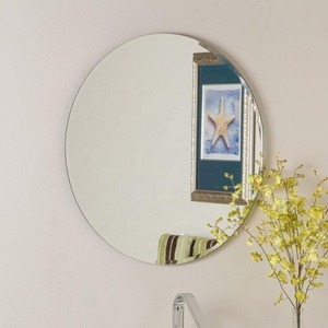 Cadre rond sans miroir Grand miroir mural avec support en bois massif Miroir mural pour salle de bain Salon Décor - Product Image 3