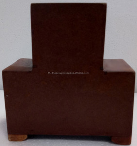 Indian Handmade Wooden Natural Finish Hand Painted 3 Drawer Wooden Ceramic Spices Box for Kitchen - Product Image 4