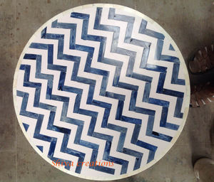 Table d'appoint de luxe en incrustation d'os pour salon et école fabricant grossiste de meubles de maison convertibles en Inde - Product Image 3