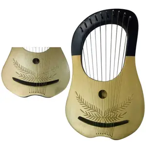 New Lyre Harp 10 Metal Strings Shesham Wood/Lyra Harp