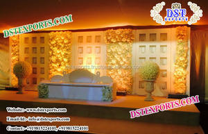 Glorious dernière conception scène de mariage panneau arrière décor coulisse cadre murs pour les mariages de célébration - Product Image 4