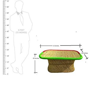 Muebles de Lujo para Restaurantes y Cafeterías al Aire Libre, Terraza de Ratán, Jardín, Salón, Sillas y Mesa de Bambú para Exteriores, Muebles de Bar para Patio - Product Image 6