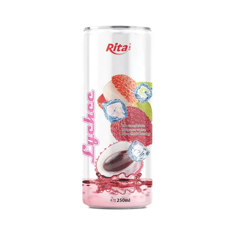 Pure Juice OEM/ ODM Modern Factory Best Selling Tropical Fresh 250ミリリットルCanned Lychee Juice