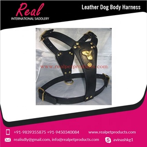 Arnés de Cuero de Lujo para Perro con Emblema de Bull Terrier, Diseño Ecológico con Patrón Animal, Superventas - Product Image 2