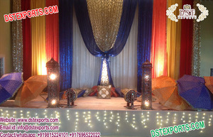Mehandi Stage Decoration With <b>Swing</b> Muslim Mehandi Stage Decoration Indian Wedding Stage Decor - Product Image 5