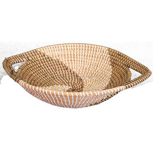 Seagrass String Weaving <b>Tray</b> Food Serving <b>With</b> <b>Handles</b> - Product Image 3