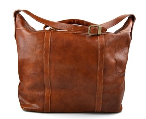 <b>Ladies</b> Sport <b>Bag</b> IHS-0001 Genuine Leather Honey Duffel Shoulder Weekender Fashionable Travel <b>Gym</b> Luggage - Product Image 4