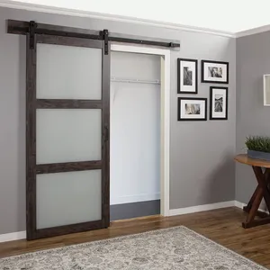 <span class=keywords><strong>Porte</strong></span> <span class=keywords><strong>coulissante</strong></span> de grange en fer au design moderne et <span class=keywords><strong>simple</strong></span> - Product Image 4