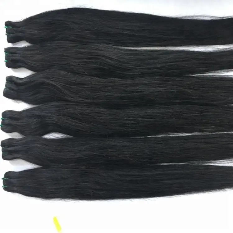 Super double weaving hair human hair virgin hair no chemical best quality cheap price whole sale no shed no tangle