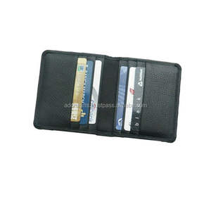 Porte-cartes en cuir tendance promotionnel simple Cuir véritable - Product Image 1