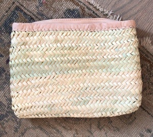 Bolso de mano con purpurina de estilo bohemio para mujer, bolso de mano con cierre de flores bordadas y cremallera, bolso de paja para mujer - Product Image 1