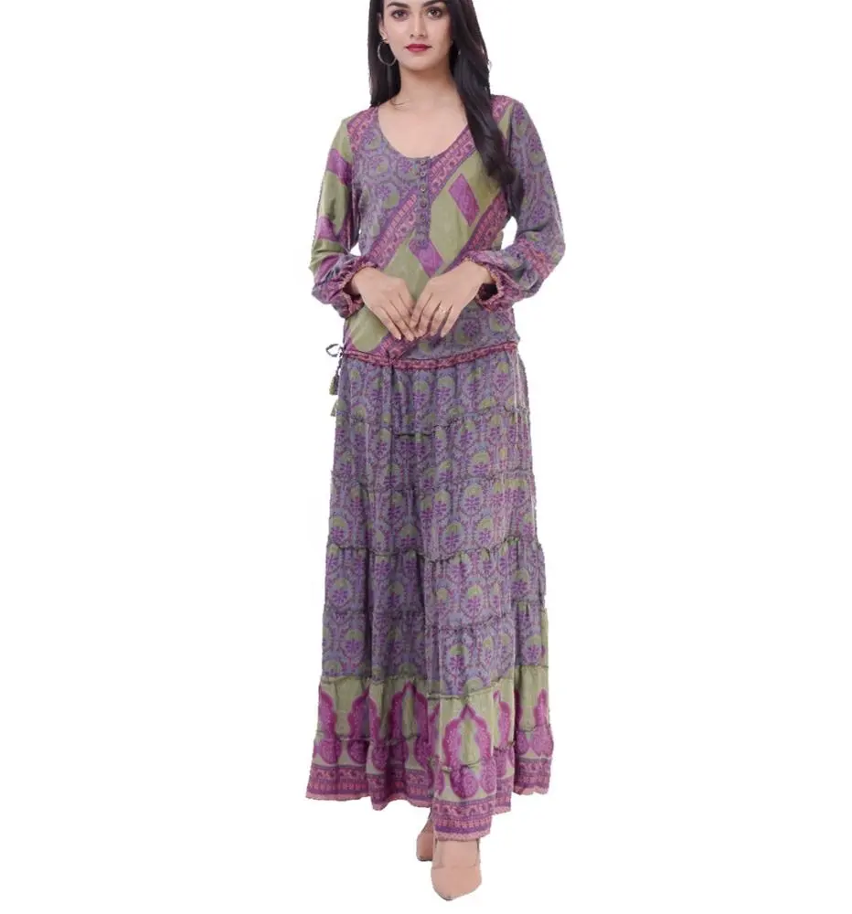 Exporter Of Women's Wear Italy Famous Indian Sari Silk Dress