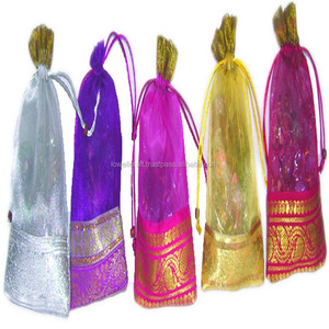 Grande pochette en ORGANZA, style vintage, avec 1 bordure - Product Image 3