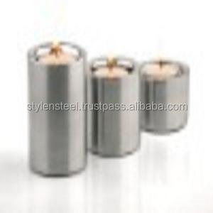 Ensemble de bougeoirs chauffe-plat bougeoir en acier inoxydable pour la décoration intérieure cadeaux décoratifs votifs en métal au prix de gros - Product Image 2