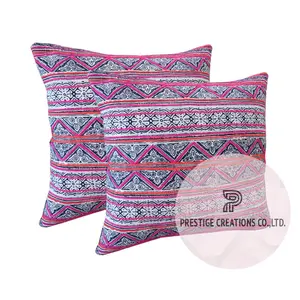 Chiang Mai Hill Tribe Fabric & Hemp Pillow Cover