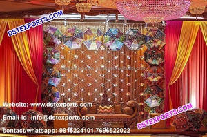 ดีไซเนอร์เวทีแต่งงานกลับกรอบเทียนเวทีแต่งงานกลับเทียนผนังตกแต่งแต่งงานแผนกต้อนรับเส้นใยเทียนผนัง - Product Image 5