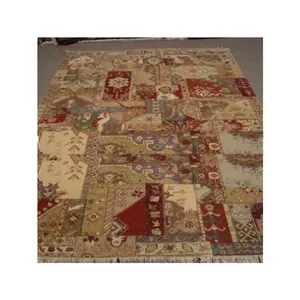 Hand Knotted Indian Woollen Patchwork Carpet from Reputed Manufacturer