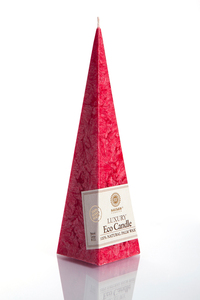 Vela Piramidal Ecológica de Cera de Palma en 13 Colores para Decoración Navideña y Festiva - Product Image 2