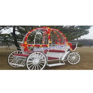 รถม้าซินเดอเรลล่าขนาดเล็ก ผลิตตามสั่ง สีโลหะ น้ำหนักเบา สำหรับงานอีเว้นท์ ผลิตโดยผู้ผลิต - Product Image 1