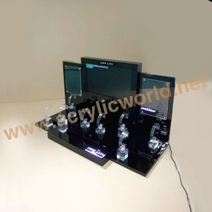 Nhà Máy Bán buôn Acrylic rõ ràng Đồng Hồ đứng hiển thị với màn hình LCD màn hình/Countertop đồng hồ hiển thị với màn hình - Product Image 5