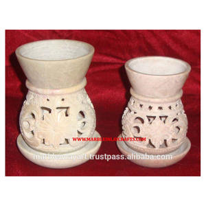 Soapstone Handmade Aroma Oil Beautiful Fragrance Warmer, - Product Image 1